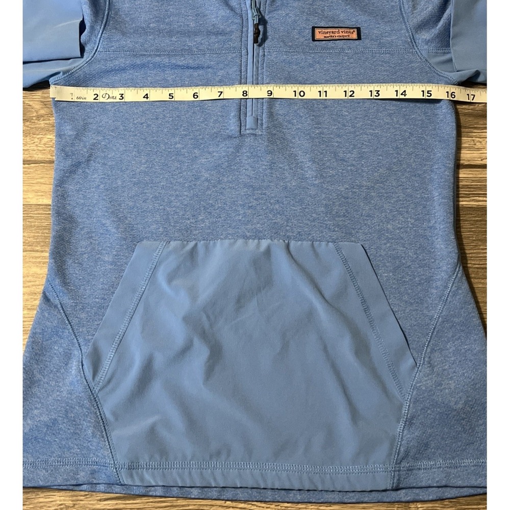 Vineyard Vines Women's Performance Kanga Pocket Shep Pullover Shirt Sky Blue XXS - Picture 9 of 12